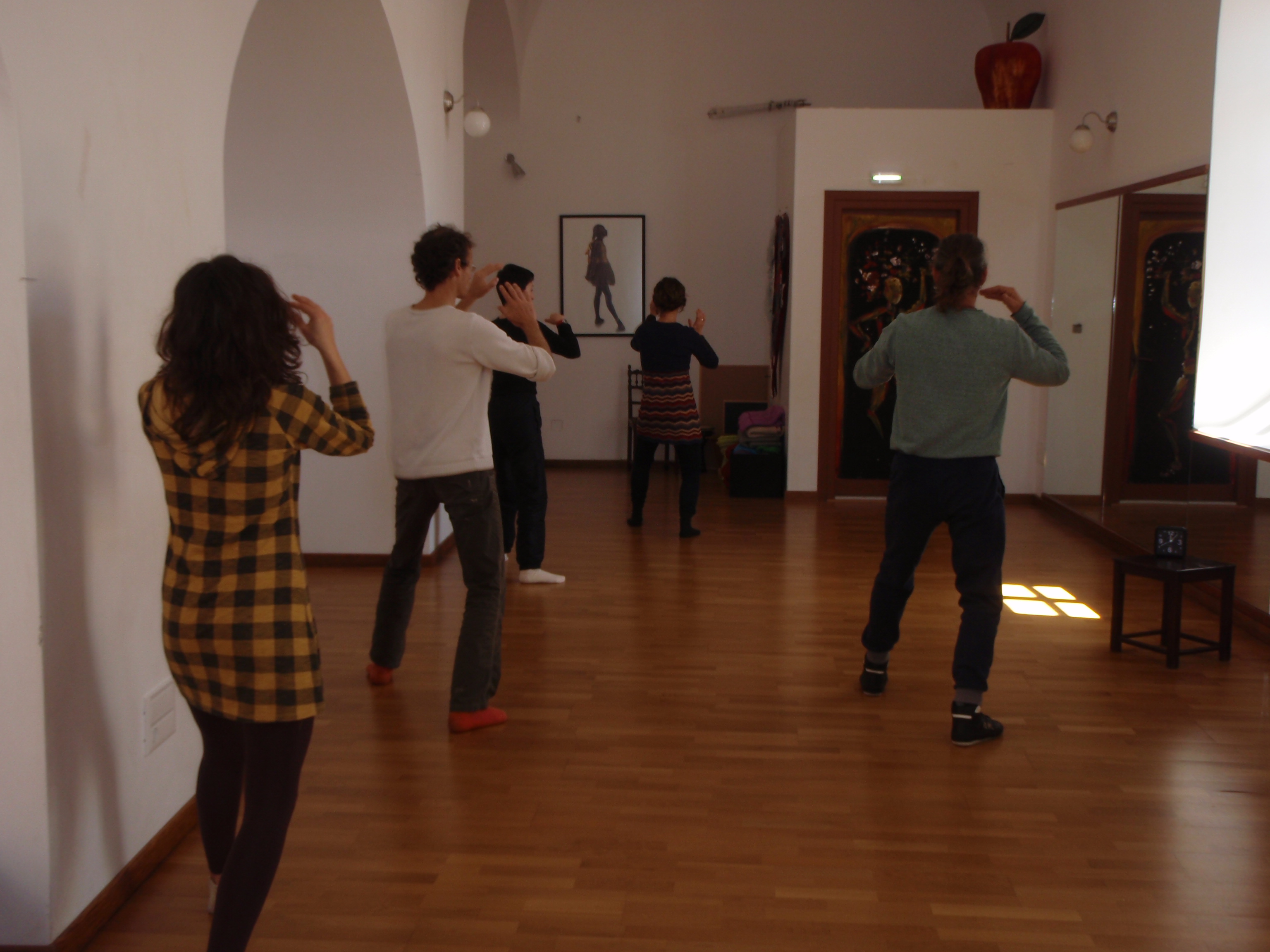 Teaching classes in Motus Dance Studio (Chora Naxos)